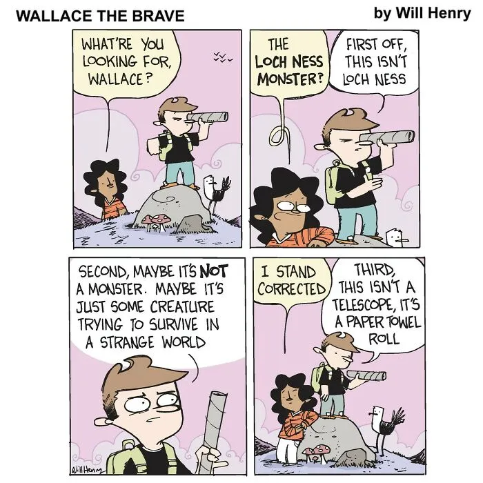 35 New And Funny ‘Wallace the Brave’ Comics This Artist Created To Brighten Your Day