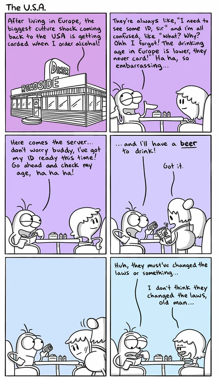 44 Funny Cultural Differences Experienced By Travelers, Depicted By “Itchy Feet Comic” (New Pics)