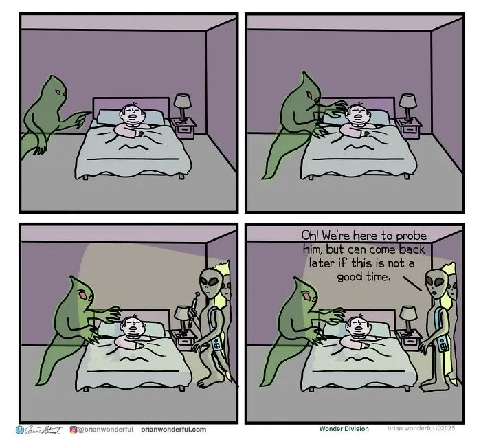 Dark Humor And Random Laughs: 45 New Comics By Brian Wonderful