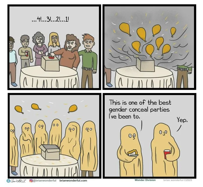 Dark Humor And Random Laughs: 45 New Comics By Brian Wonderful