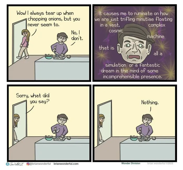 Dark Humor And Random Laughs: 45 New Comics By Brian Wonderful