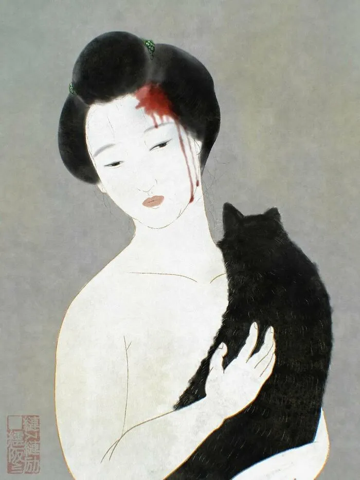 After A Bath, Holding My Cat Makes All The Pain Disappear