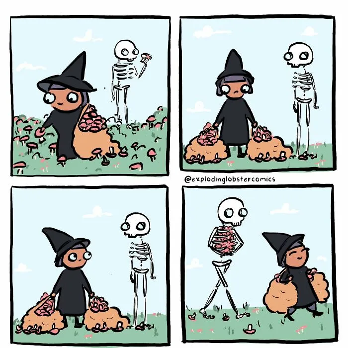 40 "Exploding Lobster" Comics That Might Make Your Halloween Spookier (And Funnier)