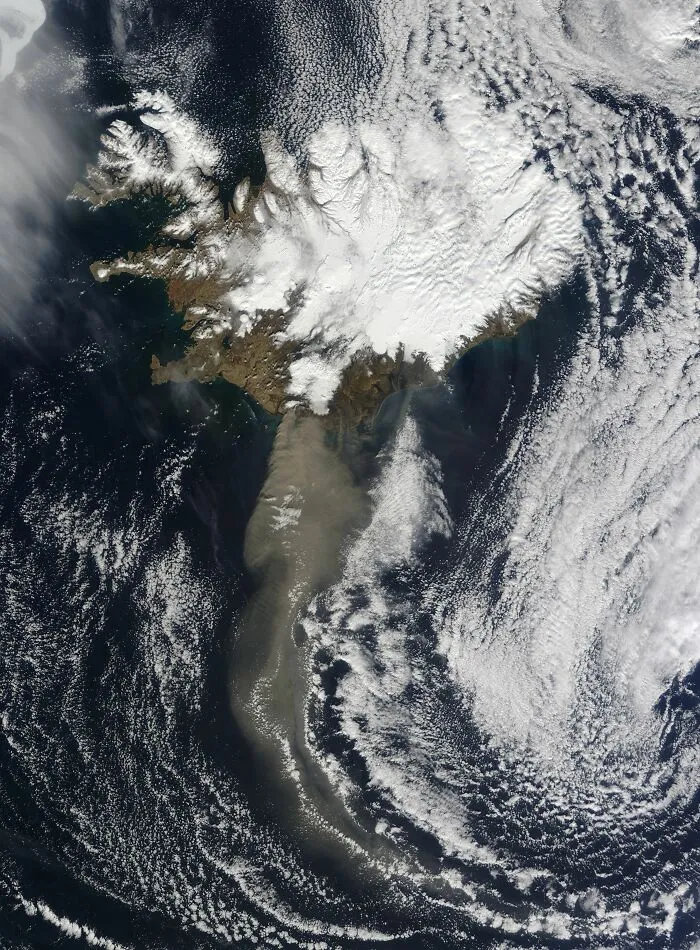 The Eyjafjallajökull Volcano Eruption, Iceland, April 2010
