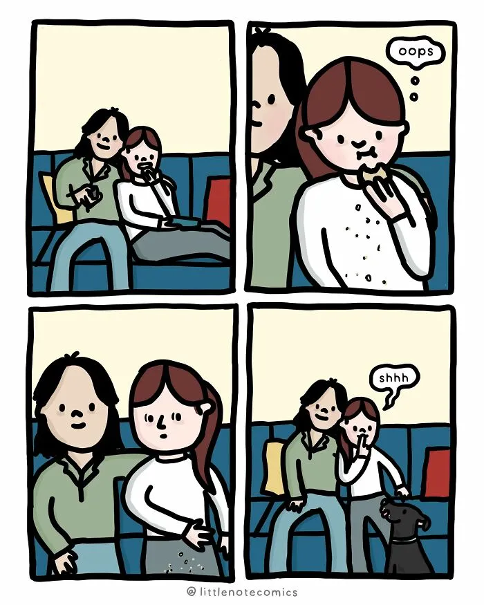 Artist Illustrates 21 Relatable And Cute Comics Featuring Relationship Quirks (New Pics)