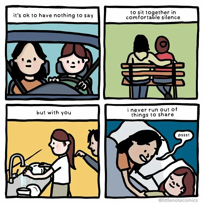 Artist Illustrates 21 Relatable And Cute Comics Featuring Relationship Quirks (New Pics)