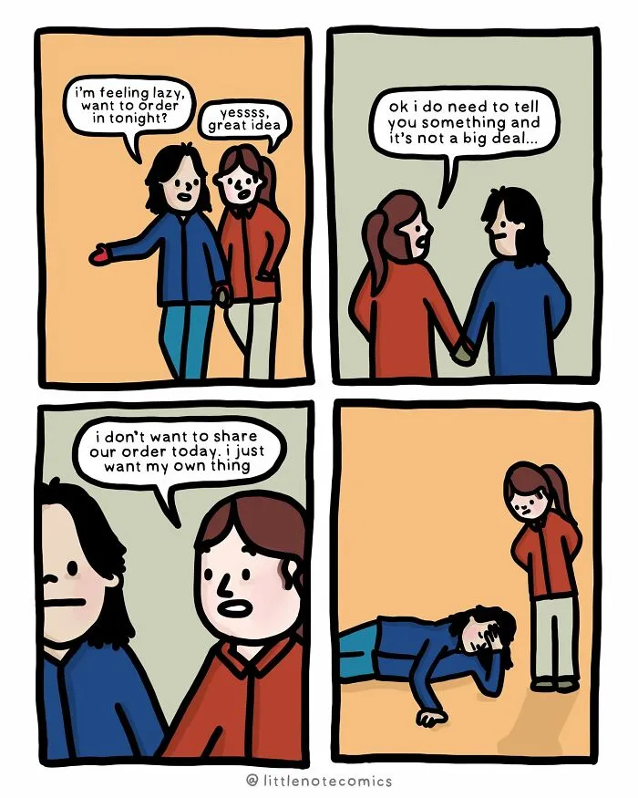 Artist Illustrates 21 Relatable And Cute Comics Featuring Relationship Quirks (New Pics)