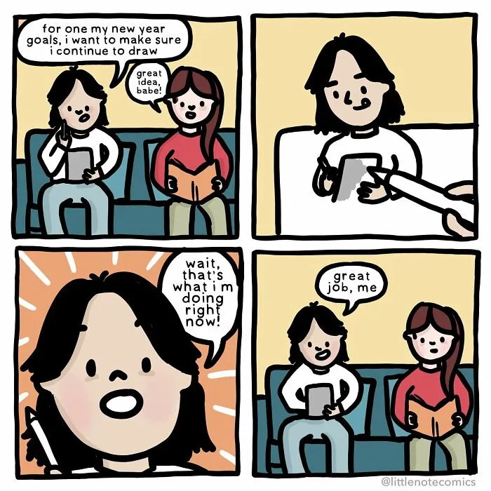 Artist Illustrates 21 Relatable And Cute Comics Featuring Relationship Quirks (New Pics)