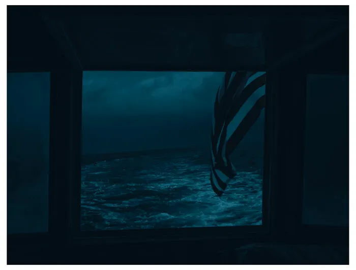 Flag At The Stern By Benita Mayo