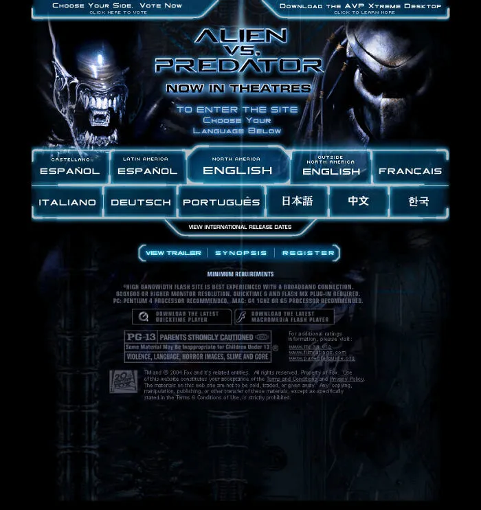 The Old Avp Movie Website