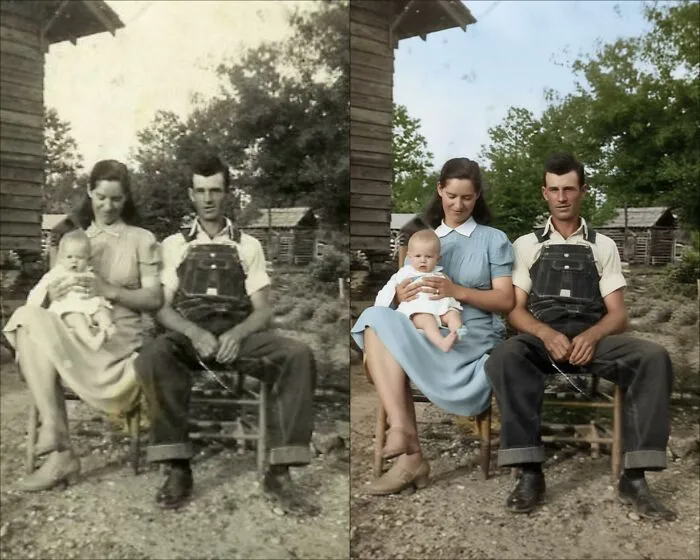 Colorization Artist Restores Color On Vintage Black-And-White Photographs (24 Pics)