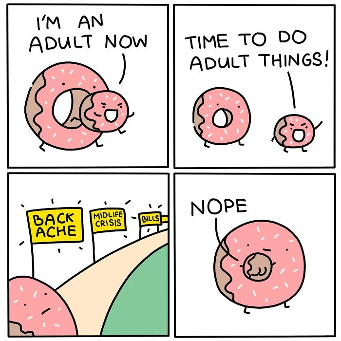 50 Darkly Funny Comics That Perfectly Capture The Struggle Of Adulthood (New Pics)