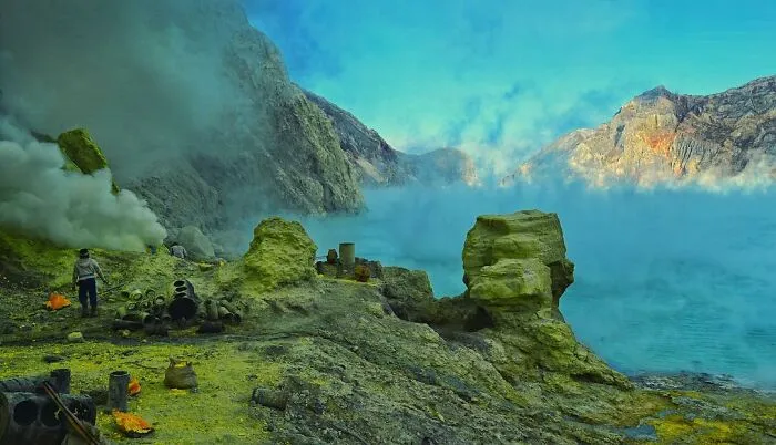Ijen Volcano's Caldera, Indonesia