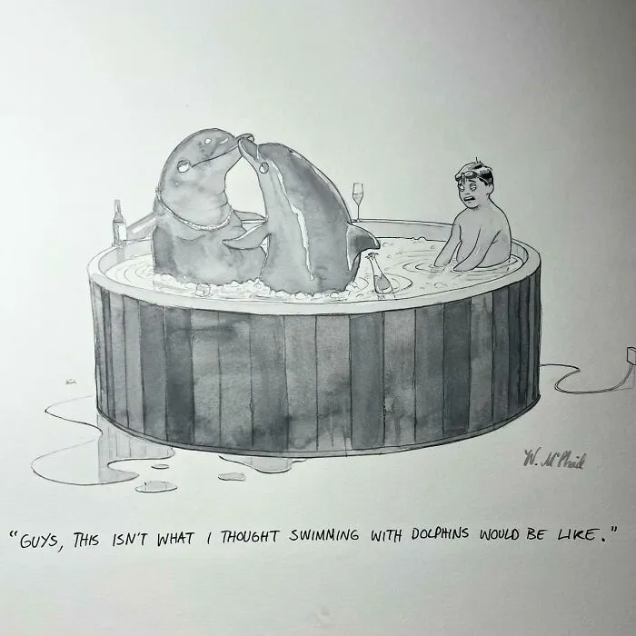 35 Hilarious Comics With Unexpected Twists And Turns, By “The New Yorker” Cartoonist (New Pics)