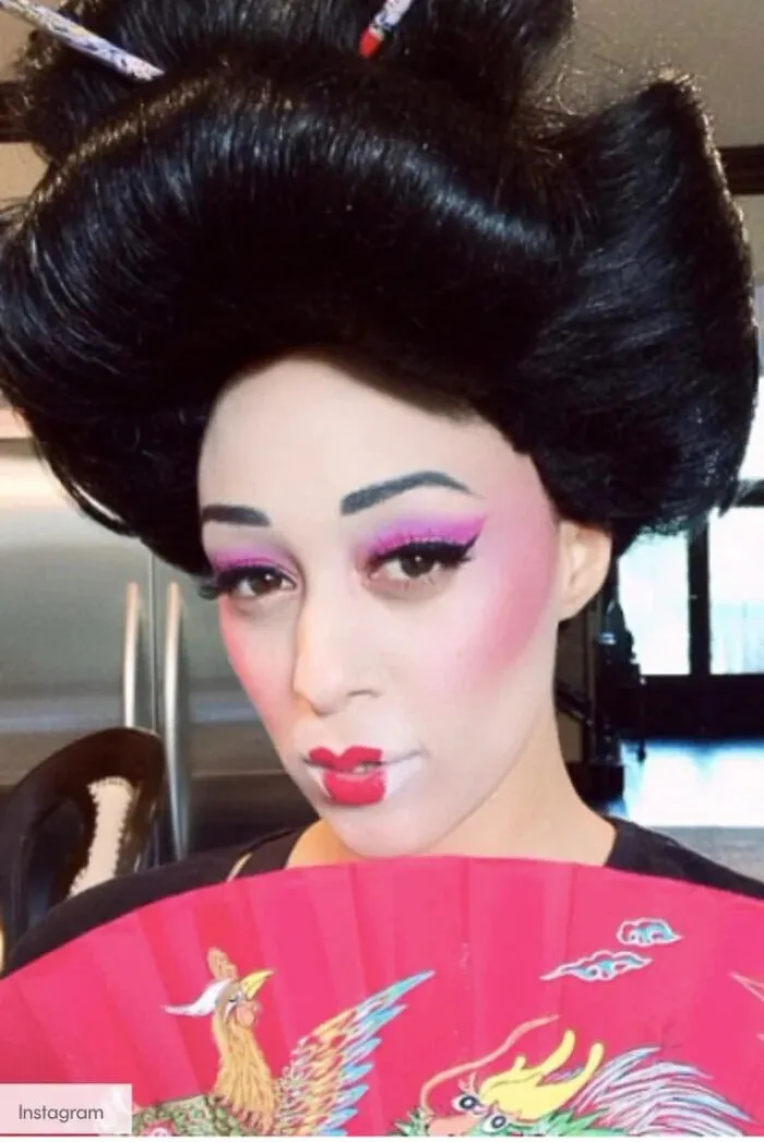 Tia Mowry, Dressed In A Geisha Costume For Halloween