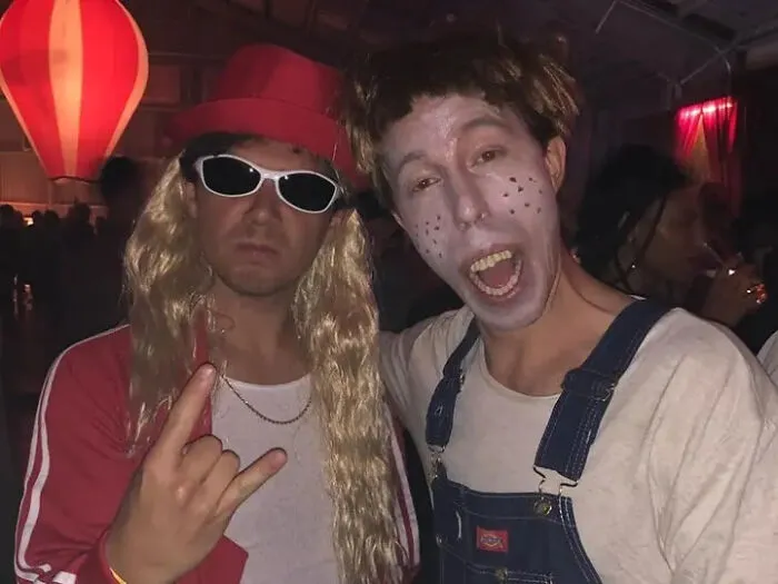 Shaun White Dressed In A Halloween Costume Of The Character "Simple Jack" From The Movie Tropic Thunder