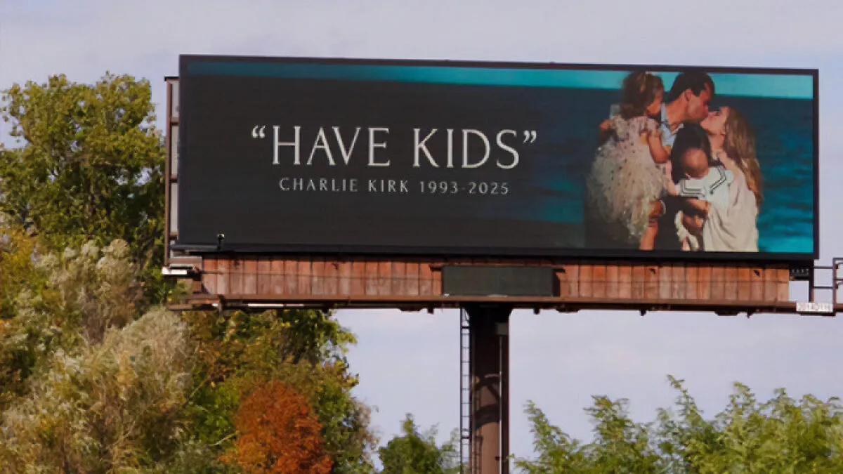 Charlie Kirk’s Billboard Campaign Sets Off A Viral Wave Of Laughter And Backlash