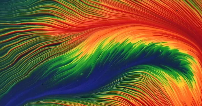 Electric Rainbow Feathers: My Stunning Split Cup Acrylic Pour Painting