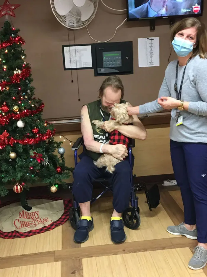 This Man Was Forced To Give His Dog To The Humane Society Due To Undergoing Lengthy Hospital Stay. This Nurse Found Out And Immediately Went To The Shelter And Adopted His Dog
