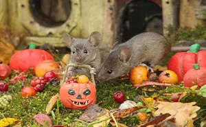 I Built A Tiny Halloween Village For Wild Mice In My Garden (29 Pics)