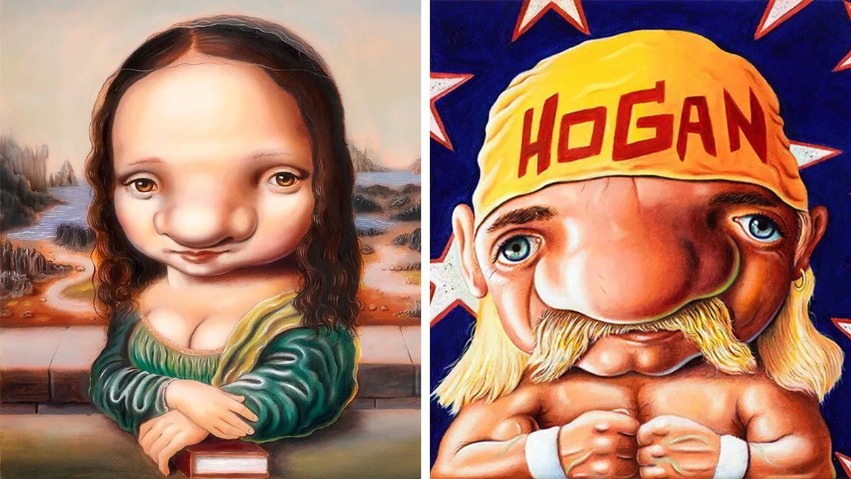 25 Playful, Surreal Paintings That Transform Famous Faces Into Fun Characters By JC Bravo