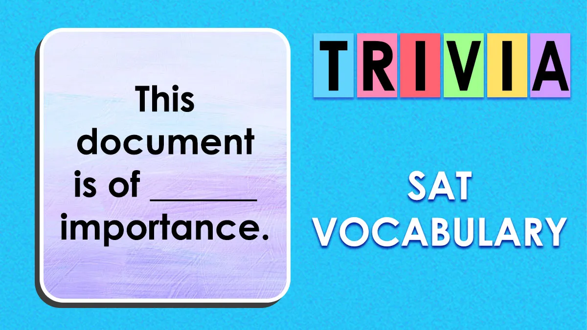 “Would You Be Accepted Into College Today?”: Take 28 SAT Vocabulary Questions To Find Out