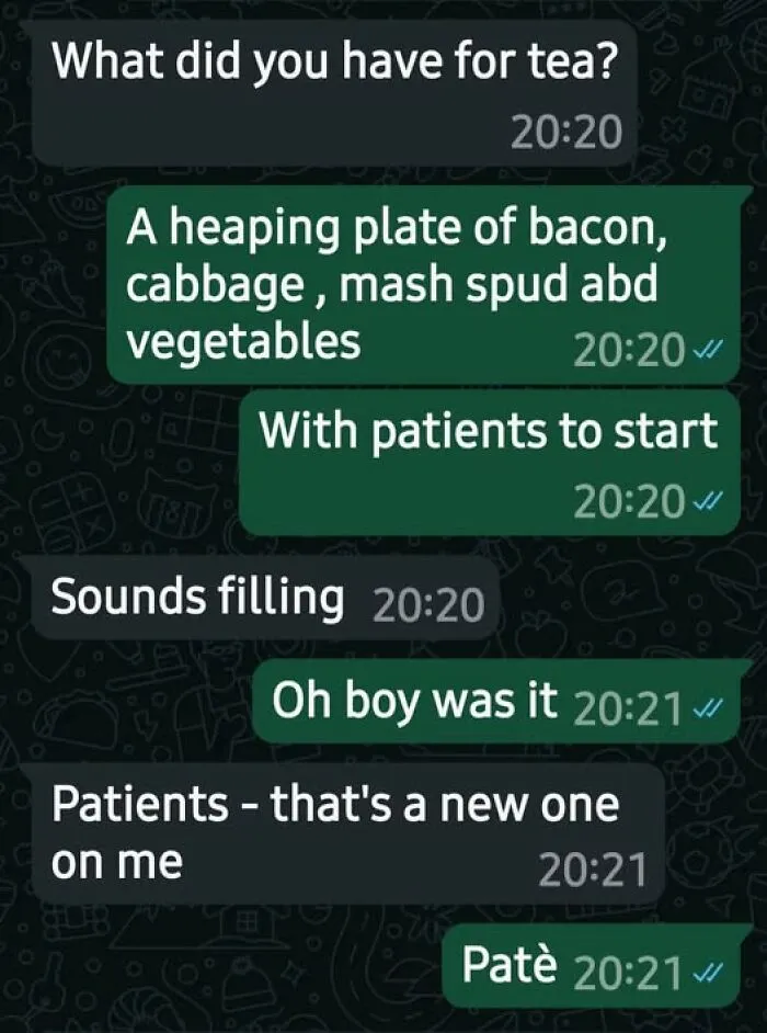 Conversation Between Me And My Fella