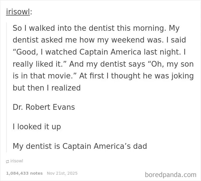 Fun Fact: Chris Evans's Dad Is A Dentist, He Even Still Practices