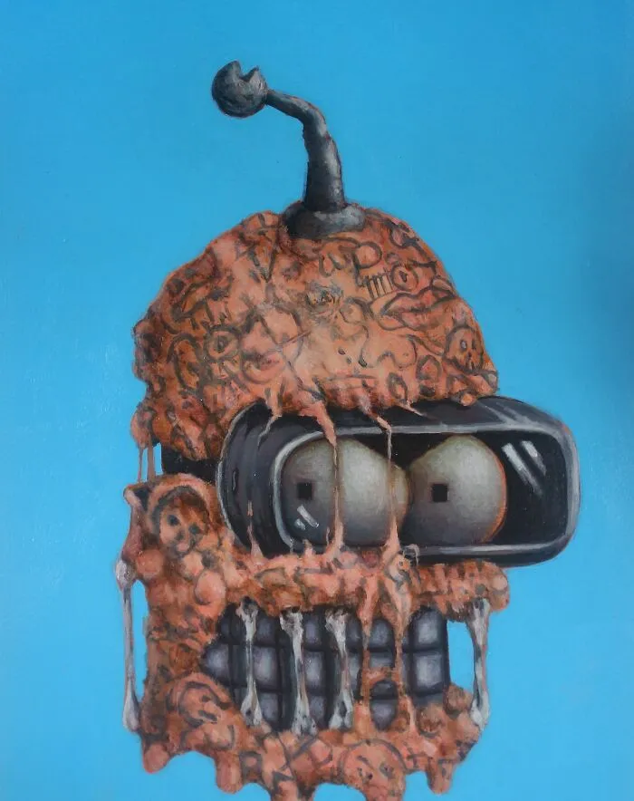 Tyler Tilley’s 35 Explosive Pop Surrealist Paintings That Mix Humor With Horror