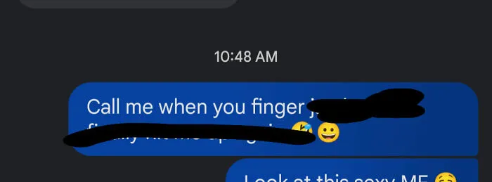 Text message with autocorrect error causing a humorous misunderstanding, showcasing funny autocorrect fails.