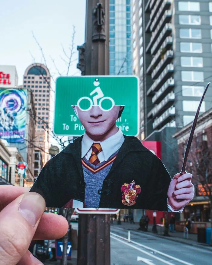 This Artist Made 47 Creative Paper Cutouts That Interact With Reality