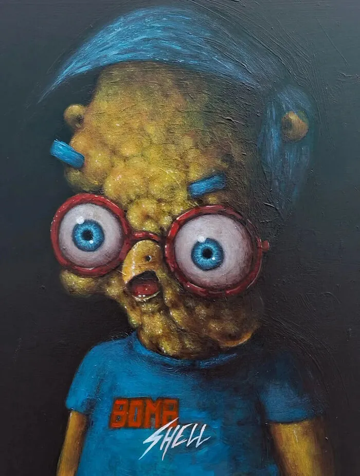 Tyler Tilley’s 35 Explosive Pop Surrealist Paintings That Mix Humor With Horror