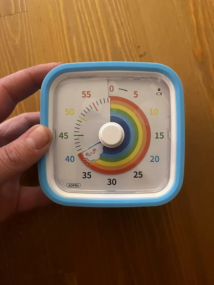  The Seemingly Endless Negotiation Over "Five More Minutes" Of Screen Time Will Finally Have A Definitive Ending With This <a Style="Display:inline;" Href="Https://Www.amazon.com/Yunbaoit-Protective-Rainbow-Countdown-Management/Dp/B0cqmcw3r4?ie=utf8&th=1&linkcode=ll1&tag=bpgoose-20&linkid=872515680e28458d713a1a625b62ff3b&language=en_us&ref_=as_li_ss_tl" Target="_blank">  <span Style="Font: Inherit; Color: #d74b1f;"> 60 Minute Countdown Timer </Span>