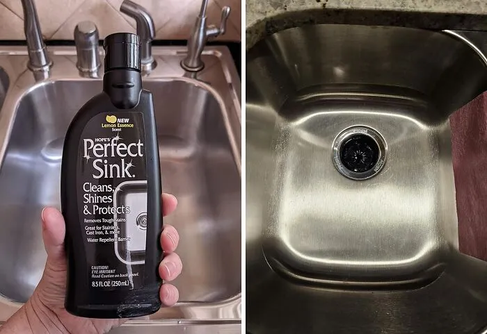 All The Sins Of Last Night's Dinner Party That Are Currently Clinging To Your Sink Can Be Completely Erased By This <a Style="Display:inline;" Href="Https://Www.amazon.com/Hopes-Perfect-Sink-Restorative-Water-Repellant/Dp/B001b47034?ie=utf8&th=1&linkcode=ll1&tag=bpstingray-20&linkid=c62323be825dda19d0dd456a457ca308&language=en_us&ref_=as_li_ss_tl" Target="_blank">  <span Style="Font: Inherit; Color: #d74b1f;"> Sink Cleaner </Span>