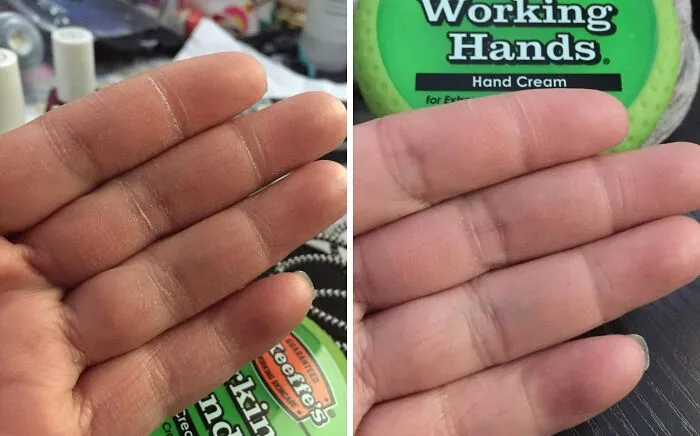 Your Poor, Cracked Knuckles Will Finally Get The Memo That They Aren't Ancient Desert Fossils With This <a Style="Display:inline;" Href="Https://Www.amazon.com/Okeeffes-Working-Hands-Cream-Ounce/Dp/B00121uvu0?ie=utf8&th=1&linkcode=ll1&tag=bpfrog-20&linkid=8e61b235976a6a6858c53ade5e4b473a&language=en_us&ref_=as_li_ss_tl" Target="_blank">  <span Style="Font: Inherit; Color: #d74b1f;"> O'keeffe's Working Hands Hand Cream </Span>