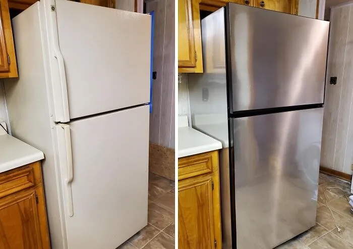  Manifest The Chic, Stainless Steel Kitchen Of Your Pinterest Dreams Without Draining Your Bank Account With This <a Style="Display:inline;" Href="Https://Www.amazon.com/Livelynine-Countertop-Decorative-Dishwasher-Refrigerators/Dp/B07rl6q8hf?ie=utf8&th=1&linkcode=ll1&tag=bphorse-20&linkid=b98c5b9f796c7fbc32f225a727ff369e&language=en_us&ref_=as_li_ss_tl" Target="_blank">  <span Style="Font: Inherit; Color: #d74b1f;"> Waterproof Metallic Contact Paper For Appliances </Span>