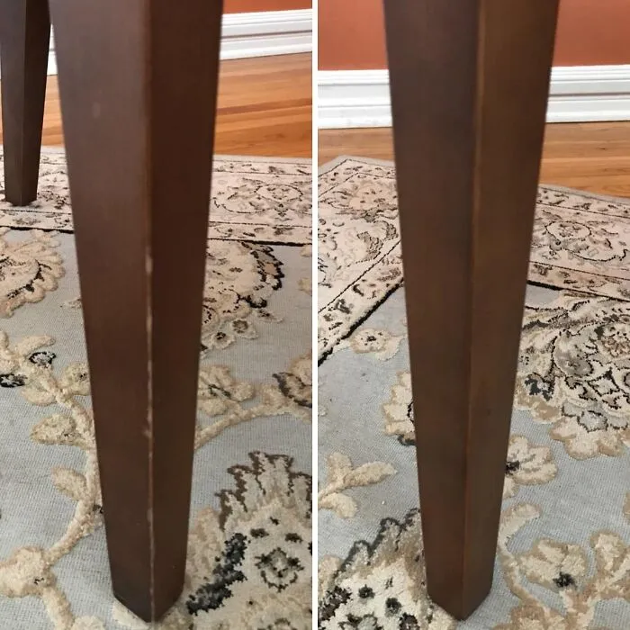 All The Nicks And Dings On Your Furniture That Tell The Story Of "That Time You Tried To Move The Couch Yourself" Can Be Your Little Secret With This <a Style="Display:inline;" Href="Https://Www.amazon.com/Furniture-Repair-Kit-Wood-Markers/Dp/B073wjtnh5?ie=utf8&th=1&linkcode=ll1&tag=bphorse-20&linkid=c736f9d679e6b09a7f3e8f5644293efc&language=en_us&ref_=as_li_ss_tl" Target="_blank">  <span Style="Font: Inherit; Color: #d74b1f;">  Wood Scratch Repair Kit </Span>