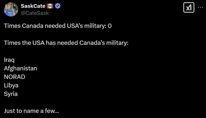 "The U.S. Will No Longer Provide  Military  Protection Unless Canada Becomes The 51st State"