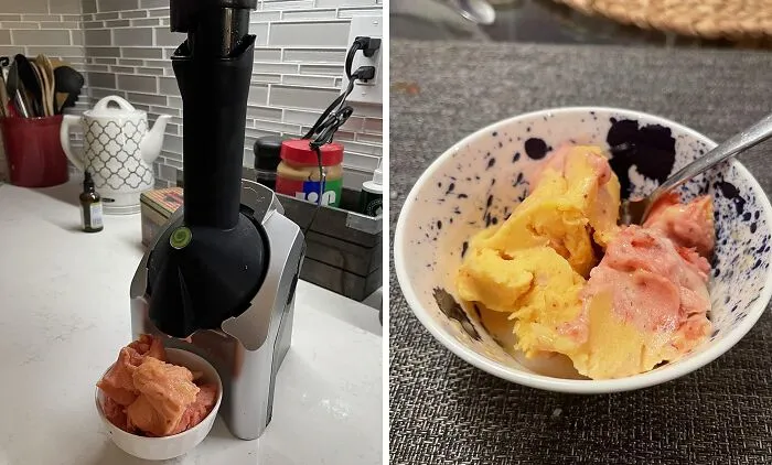  That Sad Bag Of Frozen Fruit You Bought With The Best Of Intentions Can Finally Fulfill Its Delicious Destiny With The <a Style="Display:inline;" Href="Https://Www.amazon.com/Yonanas-Classic-Dairy-Free-Recipes-200-Watts/Dp/B005083ecs?ie=utf8&th=1&linkcode=ll1&tag=bpkiwi-20&linkid=5fc53cb935d233b5ceff8c6c8781e733&language=en_us&ref_=as_li_ss_tl" Target="_blank">  <span Style="Font: Inherit; Color: #d74b1f;"> Frozen Fruit Soft Serve Maker </Span>
