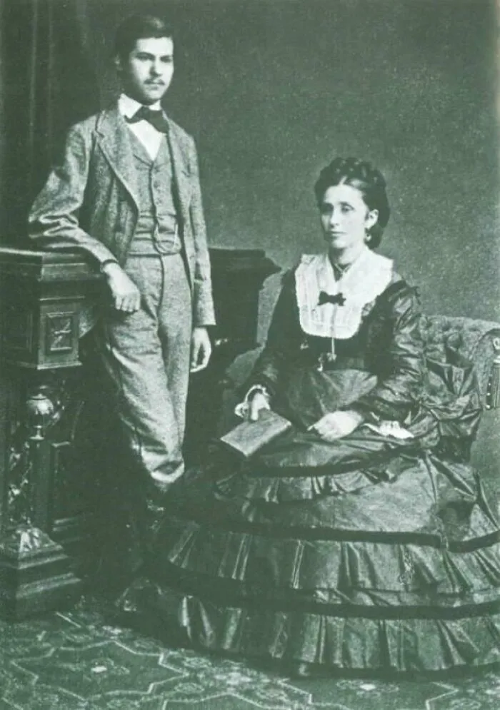 Teenage Sigmund Freud With Mother, 1872