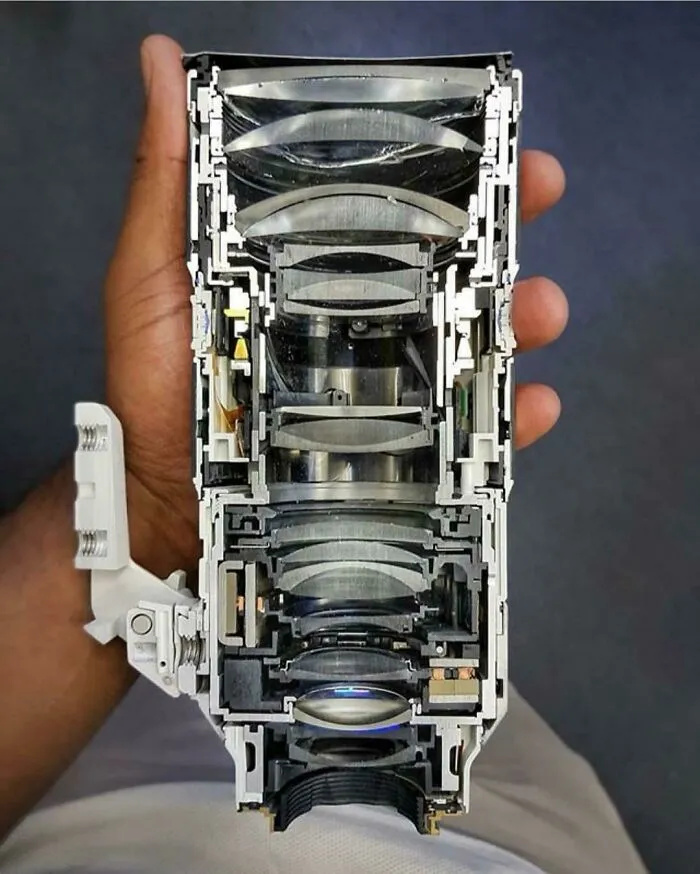 The Inside Of A Sony Camera Lens