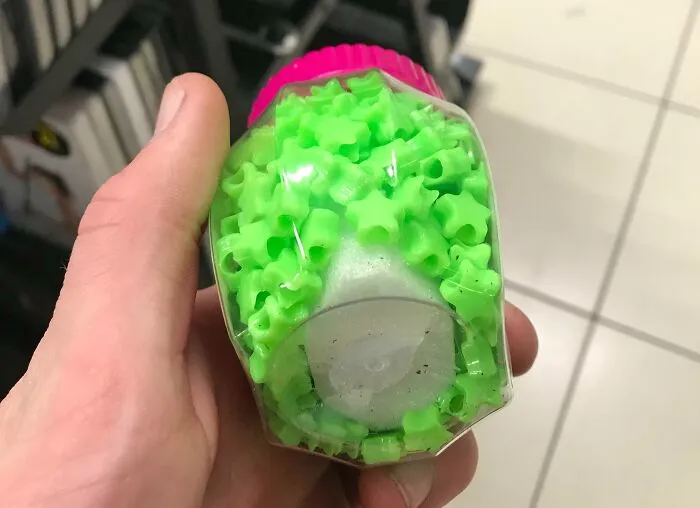 Huge Foam Block Inside Pack Of Kids Necklace Bead