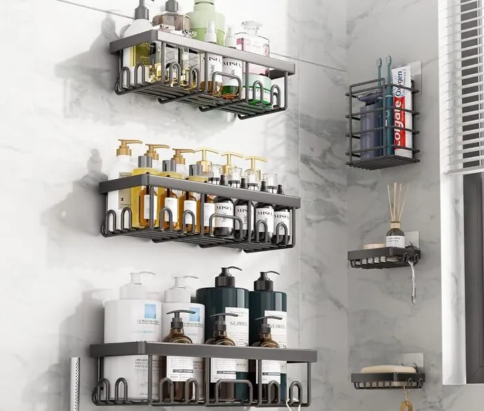  All The Half-Empty Shampoo Bottles Currently Staging A Protest On Your Shower Floor Will Finally Find A Stylish New Home In This<a Style="Display:inline;" Href="Https://Www.amazon.com/Veken-Adhesive-Organizer-Rustproof-Stainless/Dp/B0cj56m8d4?pf_rd_r=jm3j2jq6ewwc35dagbqb&pf_rd_p=7d7fd1a0-40b8-487f-8db9-B2480f2cfbc8&th=1&linkcode=ll1&tag=bptoucan-20&linkid=15ee22e868bdcb06f43fe6e4df1b1890&language=en_us&ref_=as_li_ss_tl" Target="_blank">   <span Style="Font: Inherit; Color: #d74b1f;"> Set Of 6 Chic Shower Caddies </Span>