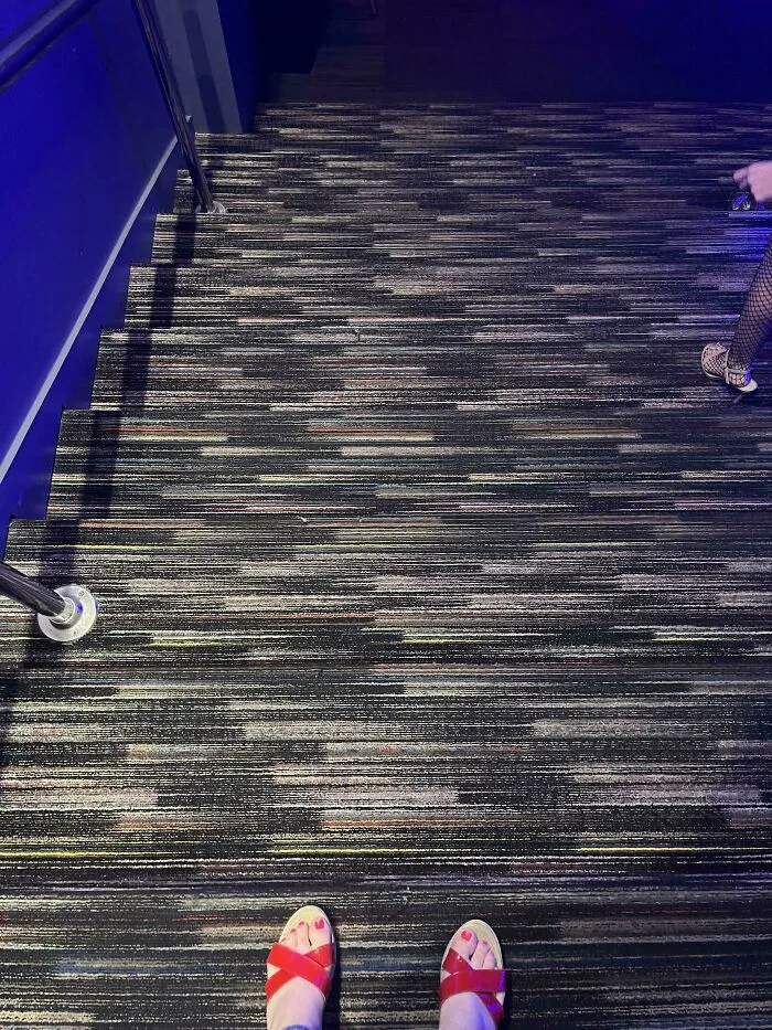 Stairs At The Local Gay Club That Lead Down From One Bar To Another Bar