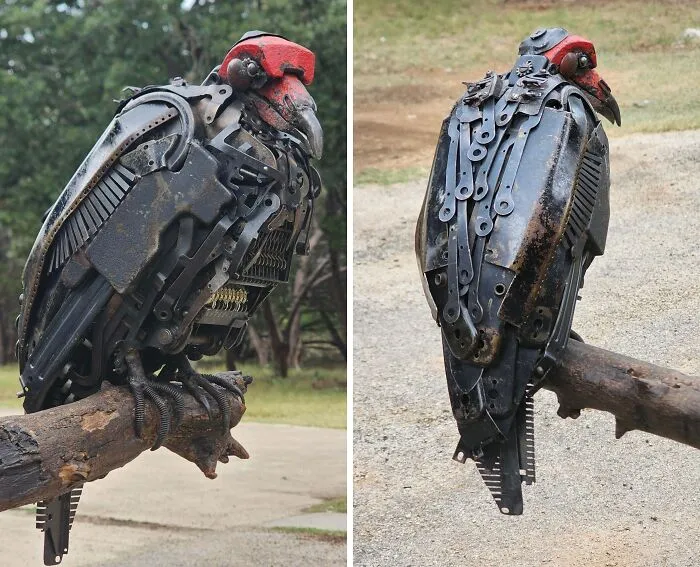 Turkey Vulture Sculpture That I Made With Vintage Typewriters