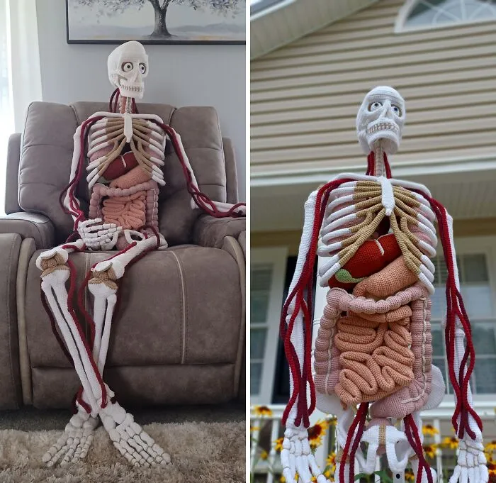 Crochet Skeleton. Took Me About 2 Years