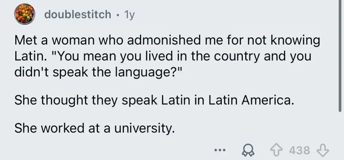 The Lack Of Common Sense