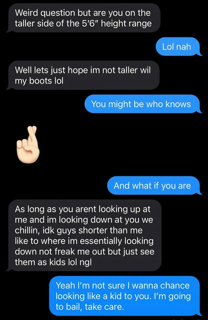 After Mentioning She Did Not Care About Height…