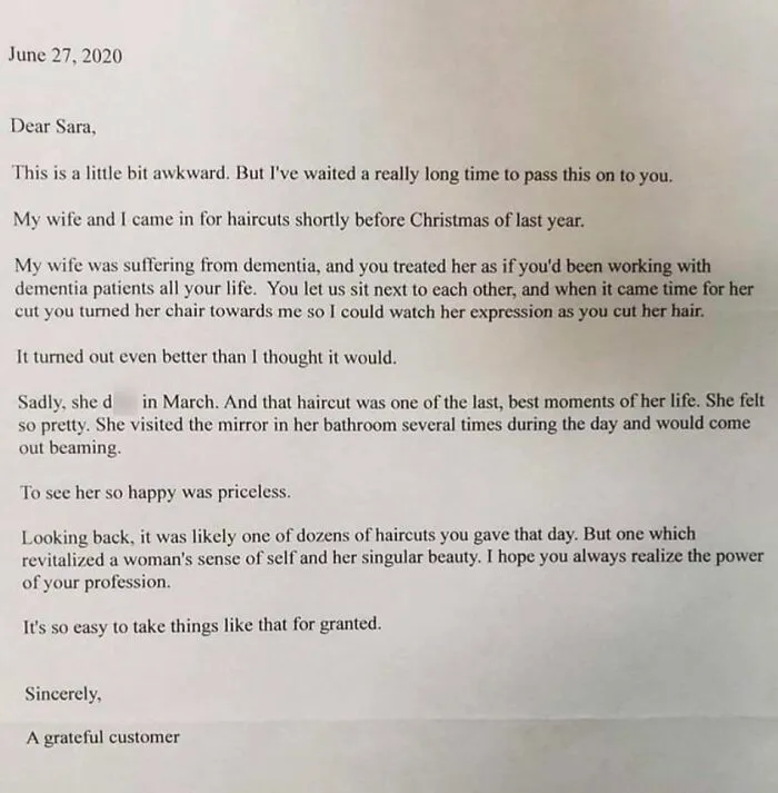 This Is Why I Love What I Do. Thank You For This Letter