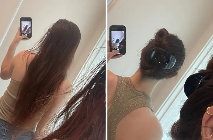  Your Headrest Will No Longer Be The Mortal Enemy Of Your Cute Updo With A <a Style="Display:inline;" Href="Https://Www.amazon.com/Kitsch-Large-Flat-Clips-Women/Dp/B0dx83tnv2?ie=utf8&th=1&linkcode=ll1&tag=bpbobcat-20&linkid=1af8671247475666eab0e37a783b8486&language=en_us&ref_=as_li_ss_tl" Target="_blank">  <span Style="Font: Inherit; Color: #d74b1f;"> Flat Claw Clip </Span>